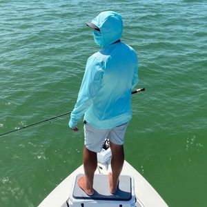 Cove Performance Pro Hooded Shirt - Light Teal